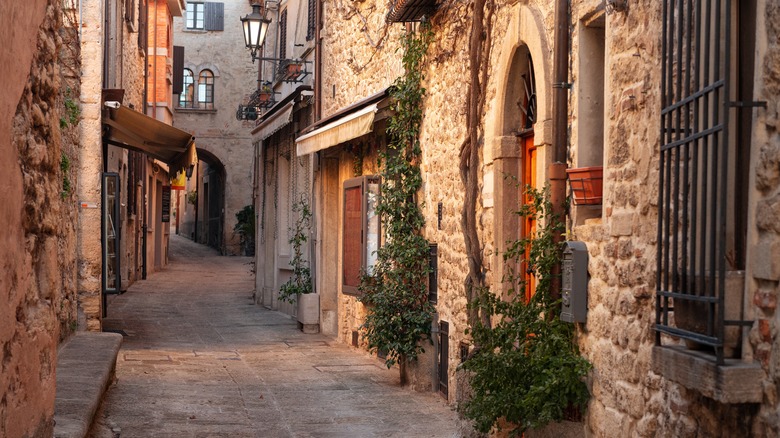 San Marino Old Town cobblestone streets