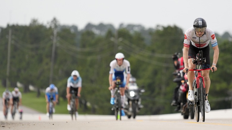 cyclists racing in Texas