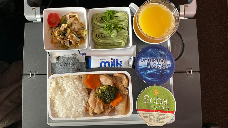 Singapore Airlines meal 