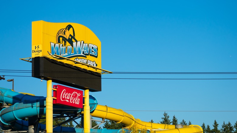 Entrance to Wild Waves theme park