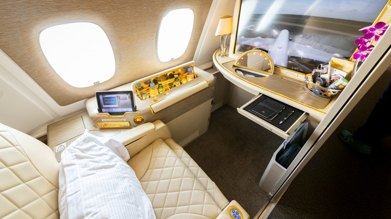 Emirates A380 first-class suite