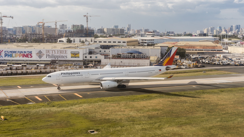 Philippine Airlines aircraft in Manila