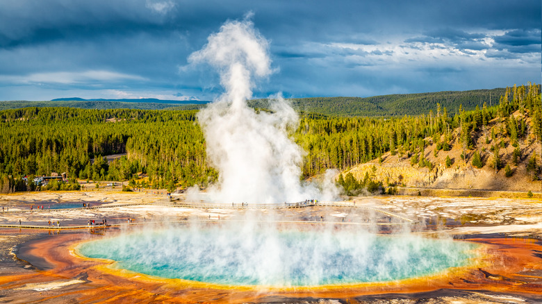 Morning Glory Pool in Upper Geyser