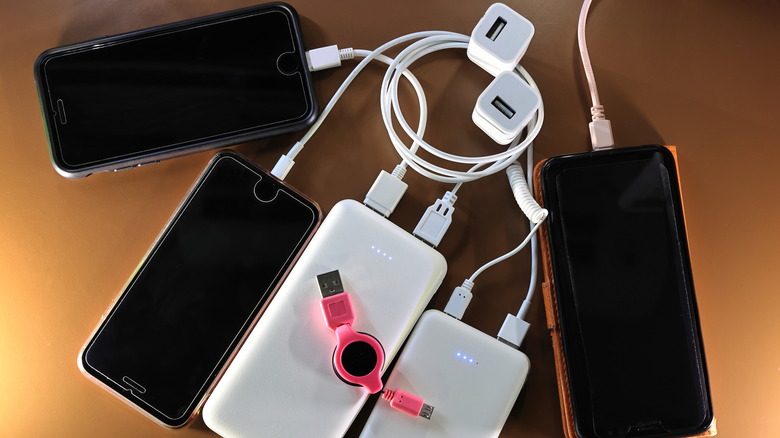 Assortment of devices and chargers