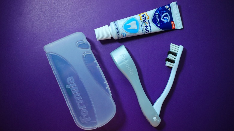 Travel dental hygiene kit