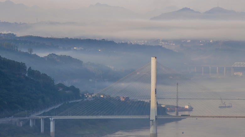 Fog around Yangtze River