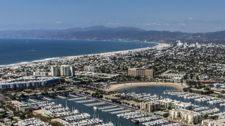 Mother's Beach enclosed within Marina del Rey