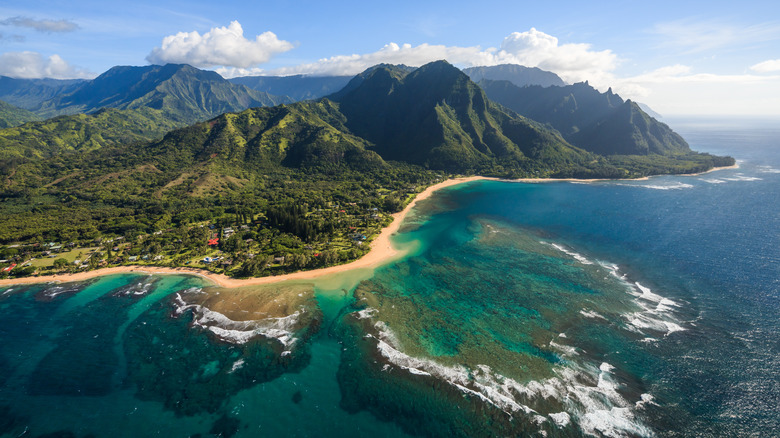 aerial view of Kauai