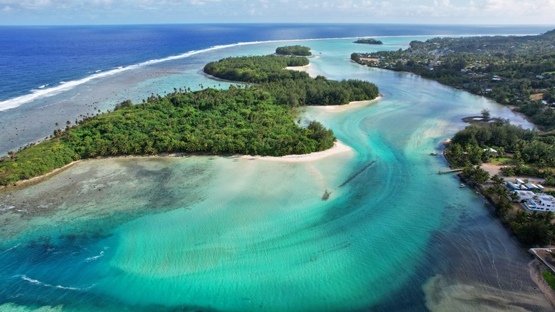 aerial view of an islet