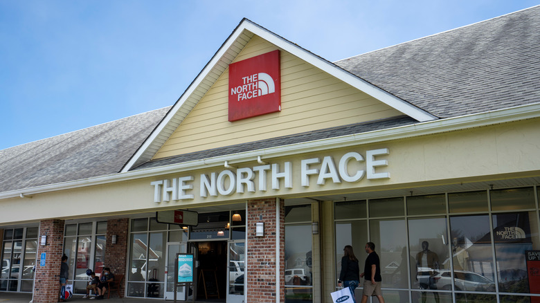 The North Face Storefront at the Lincoln City Outlets in Oregon