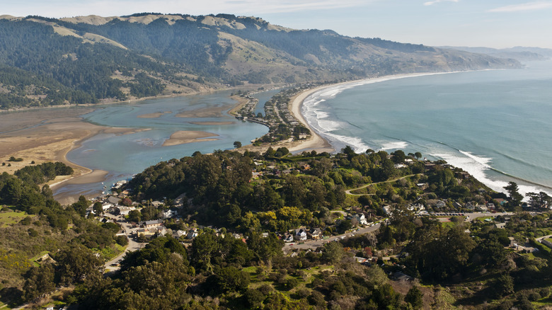 Aerial view of Bolinas