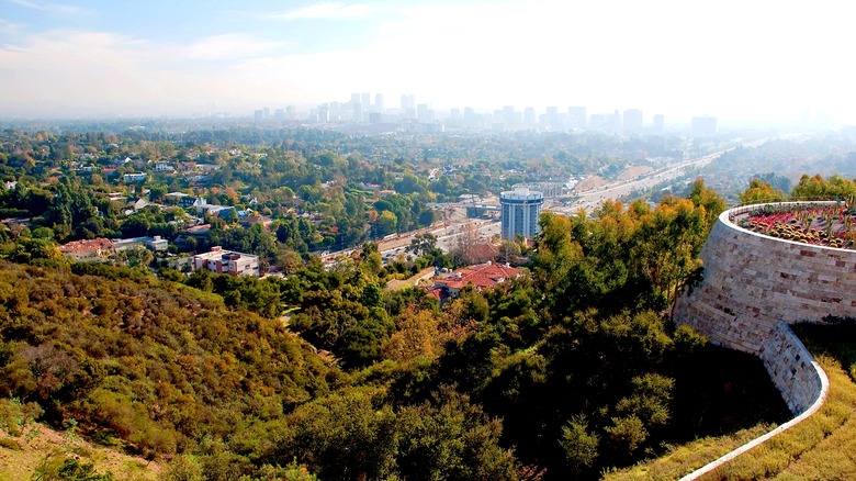 smog over LA skyline