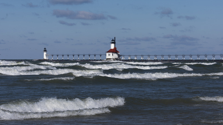 Waves on Lake Michigan