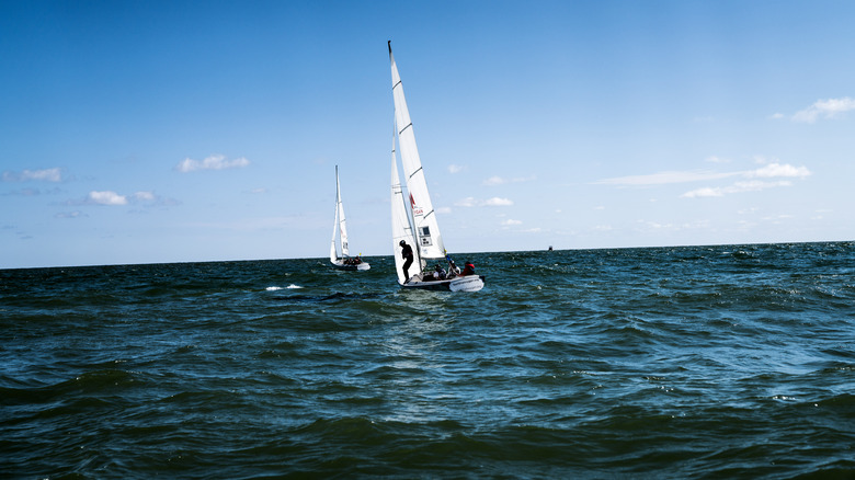 Sailors on Lake Huron