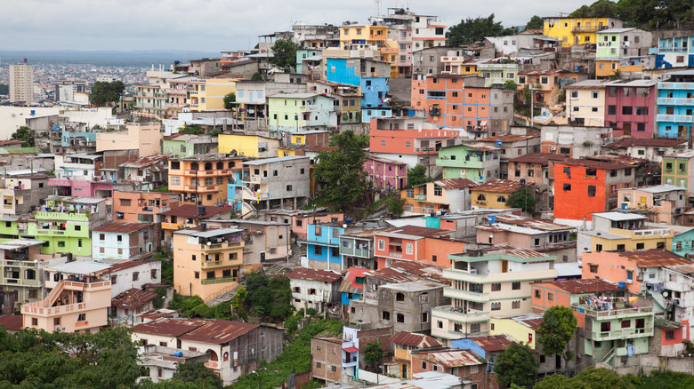 Colorful city in South America