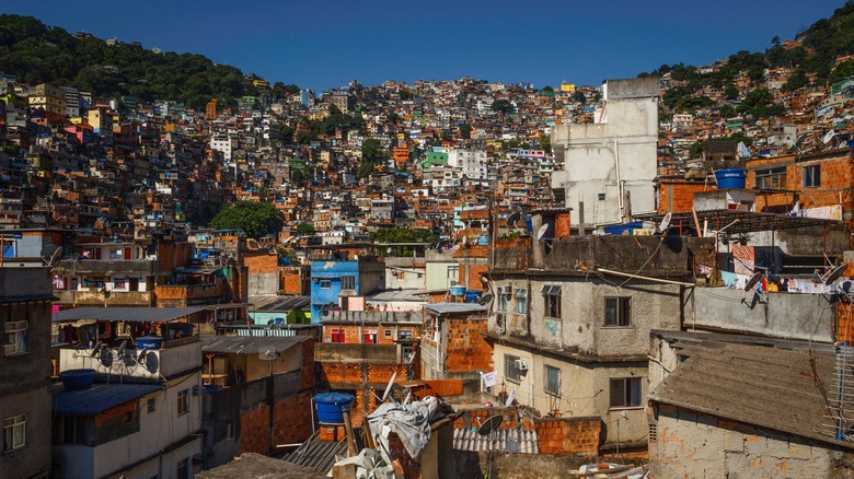 The favelas in Brazil