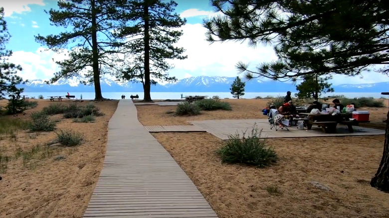 Nevada Beach Campground Lake Tahoe Boardwalk