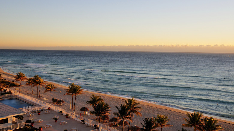 an aerial view of Sunny Isles Beach, Florida, in the morning