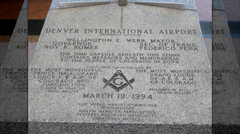 Time capsule at Denver International Airport