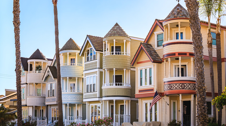 Painted Ladies in Huntington Beach, CA