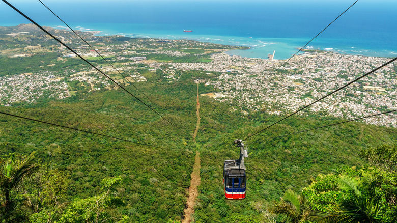 Cable car above Puerto Plata