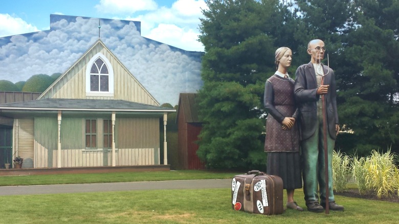 American Gothic sculptures are grounds for sculpture