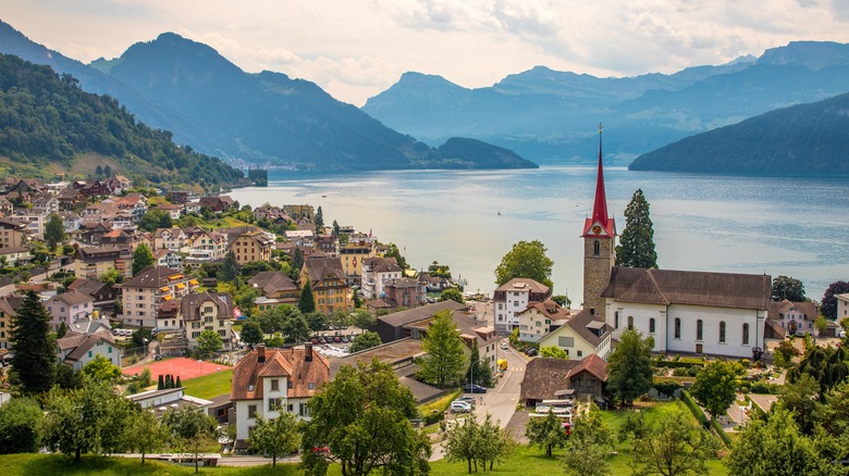 Swiss Alps and Lake Lucerne