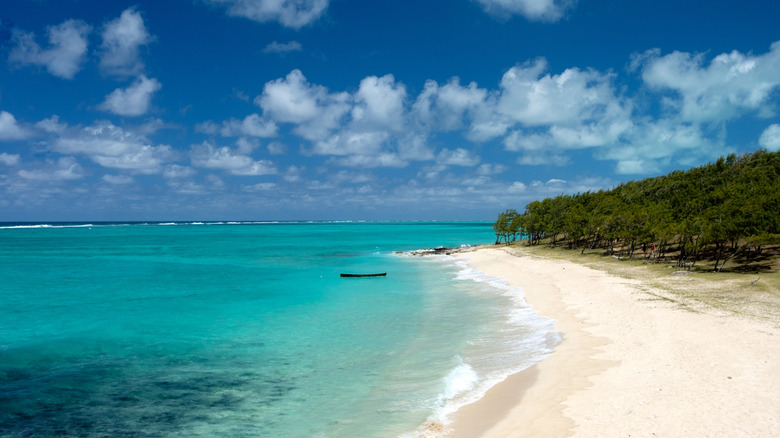 Rodrigues Island white sand beach