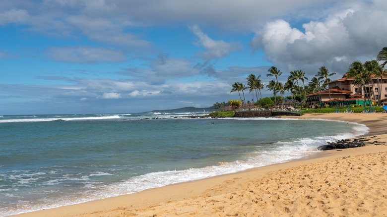 Poipu Beach in Kauai, Hawaii