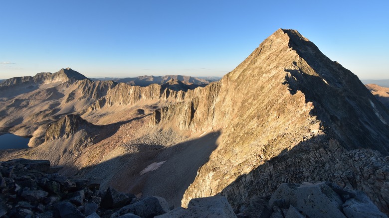 capitol peak rock mountain in Colorado