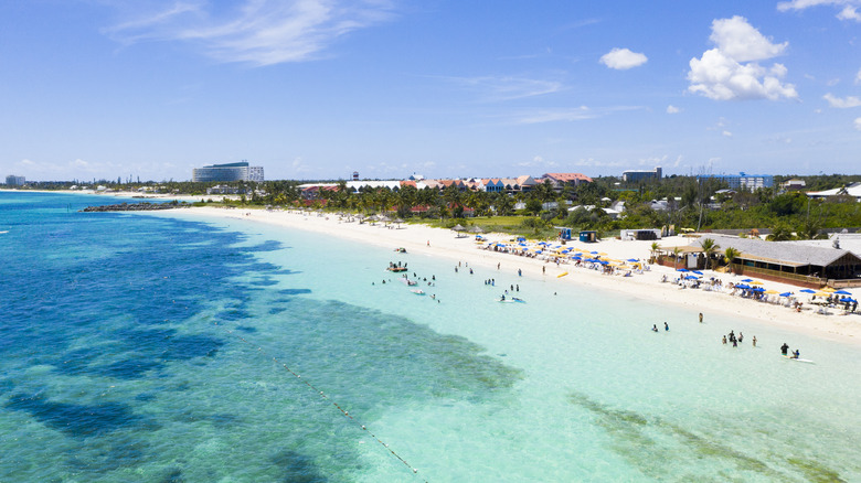 Aerial view of Grand Bahama Island