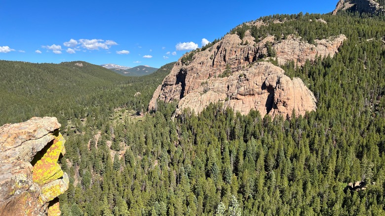 staunton state park cliffs and forest in Colorado