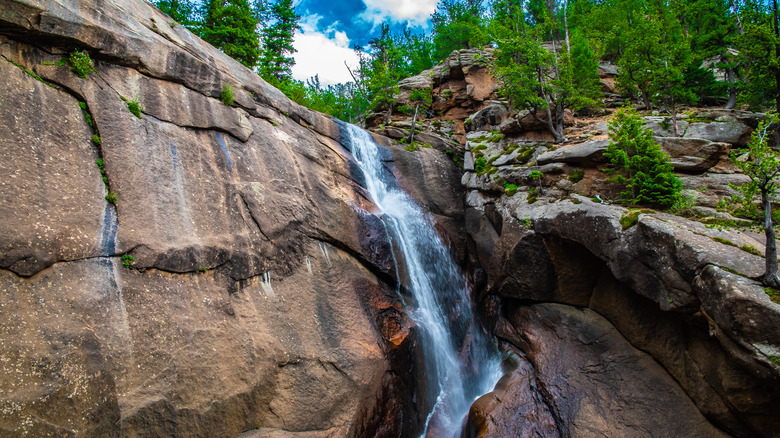 waterfall at staunton state park in Colorado