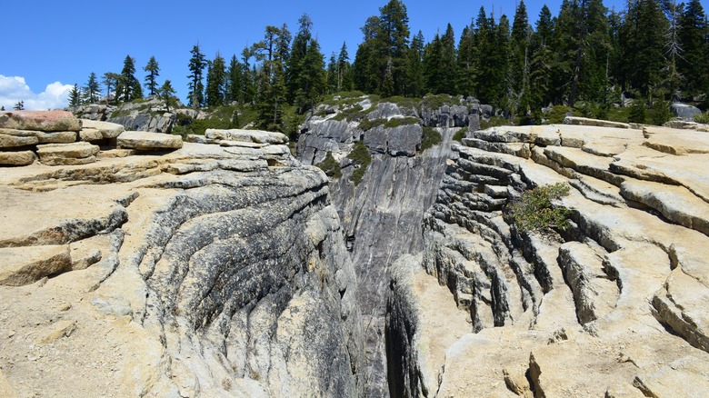 Fissure at Taft Point in Yosemite National Park