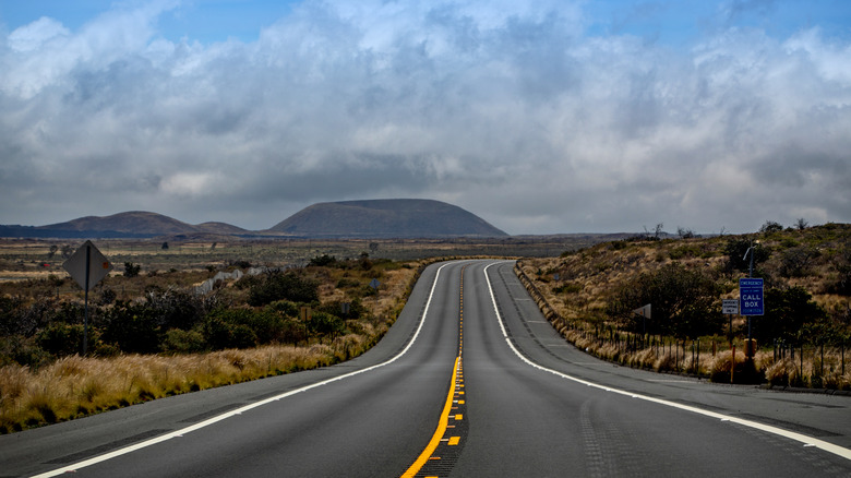 stormy Saddle Road on Hawaii's Big Island