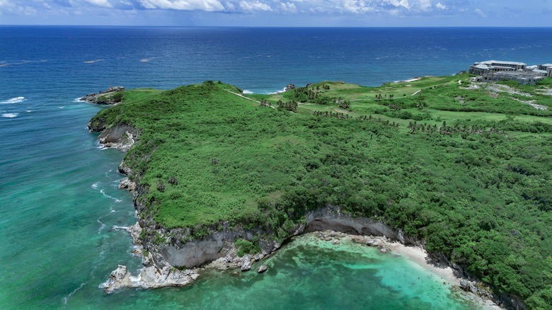 Aerial Macao Beach 