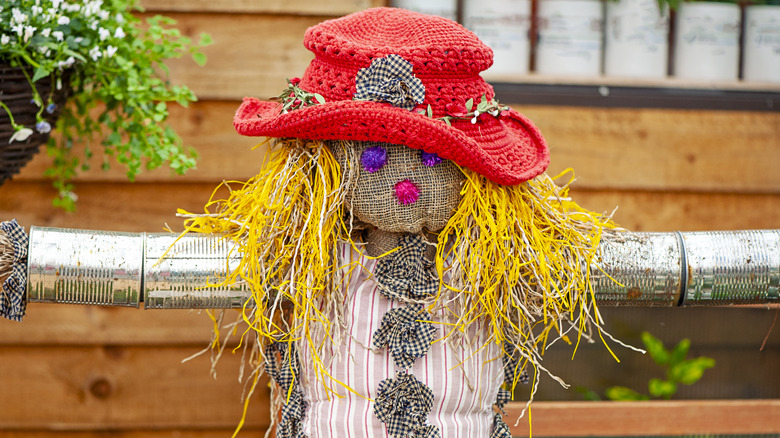 A scarecrow figure