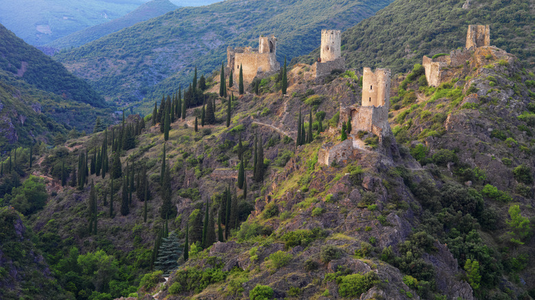 Cathar castle ruins