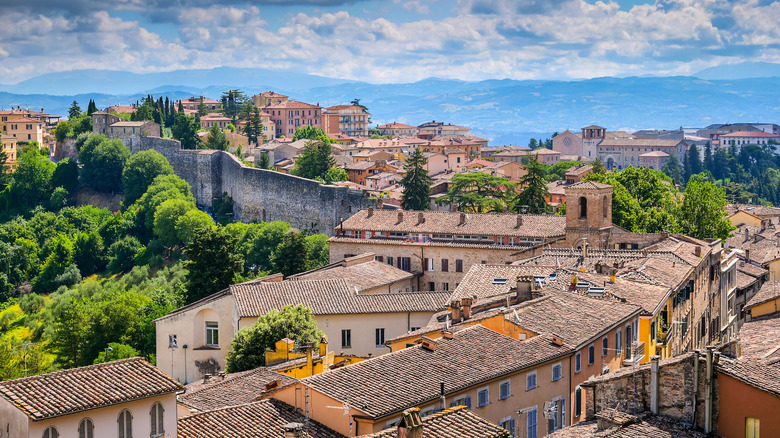 View of Perugia from above