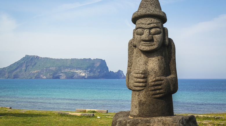 Dol hareubang statues on Jeju