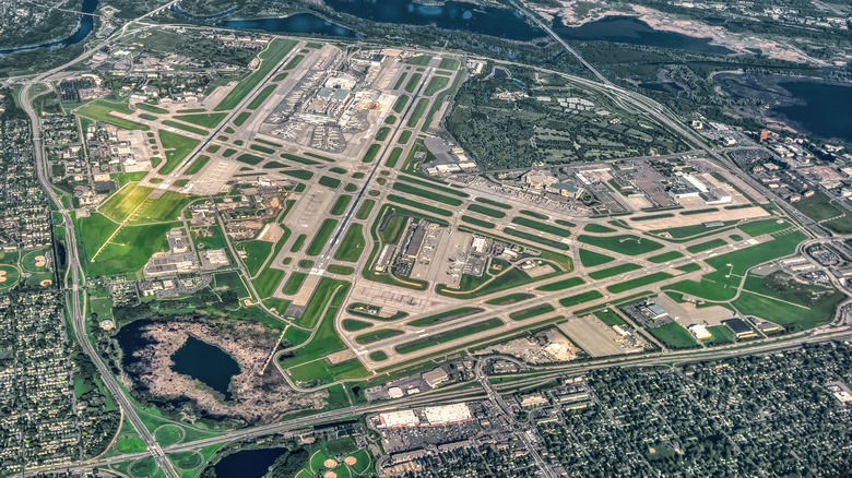 Aerial view of Minneapolis-St. Paul International Airport