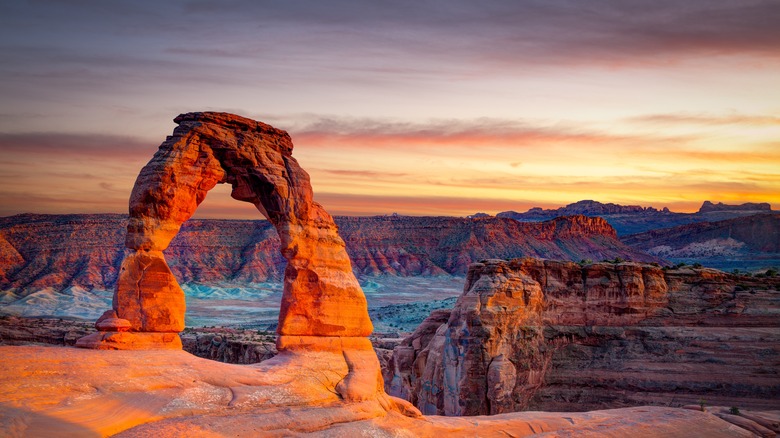 Delicate arch in Arches National Park 