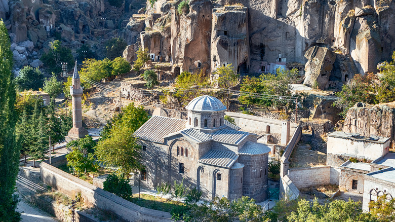 aerial view of stone city