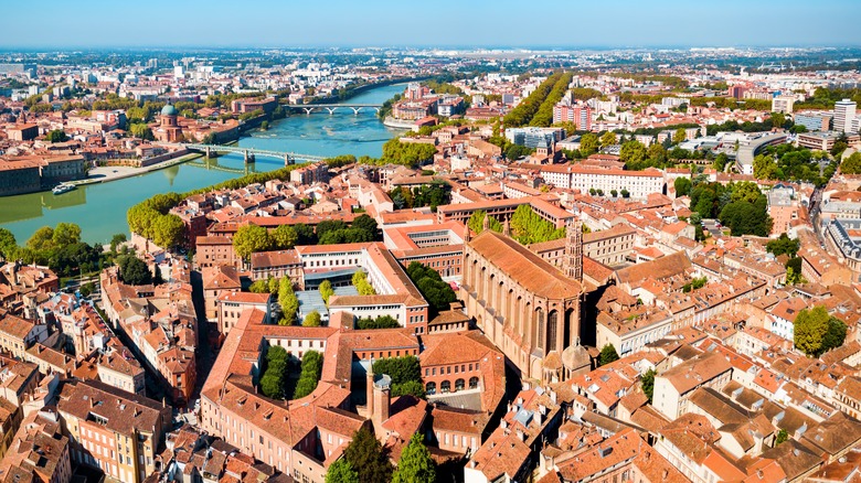 Admire Toulouse's iconic pink bricks