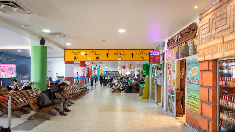 Inside of BZE airprot