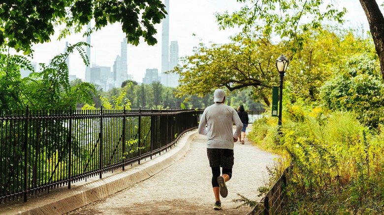 jogging in central park