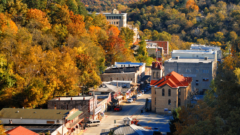 aerial view of Eureka Springs