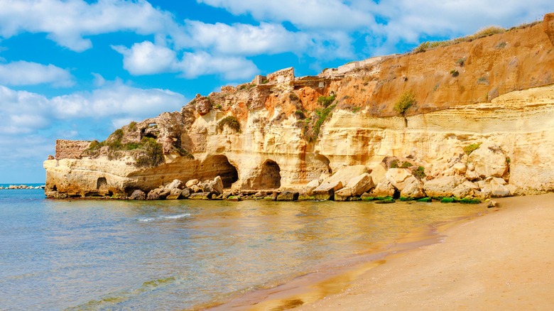 Nero's grotto in Anzio by beach