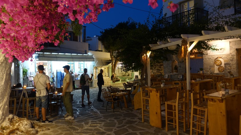 Antiparos, Greece, at nighttime