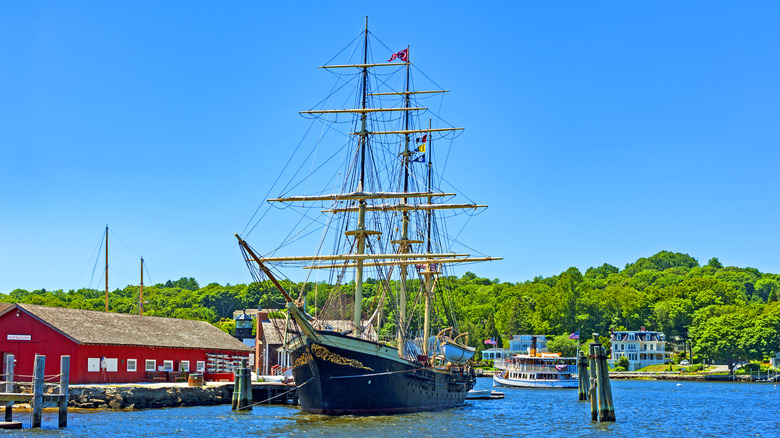 Charles W. Morgan ship docked